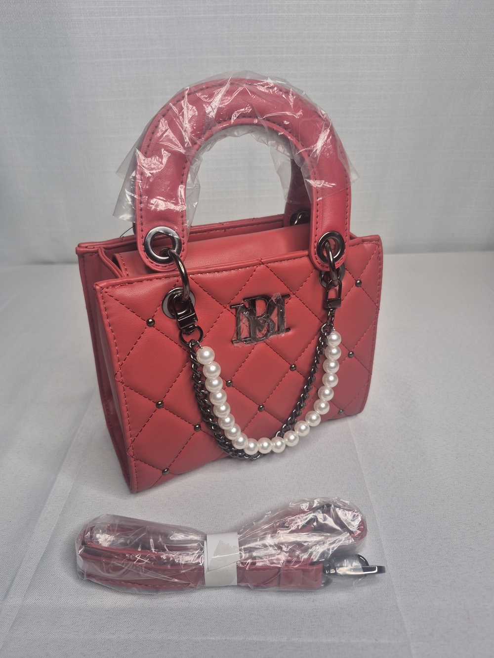 Badgley Mischka Red Handbag NWT - Picture 13 of 15